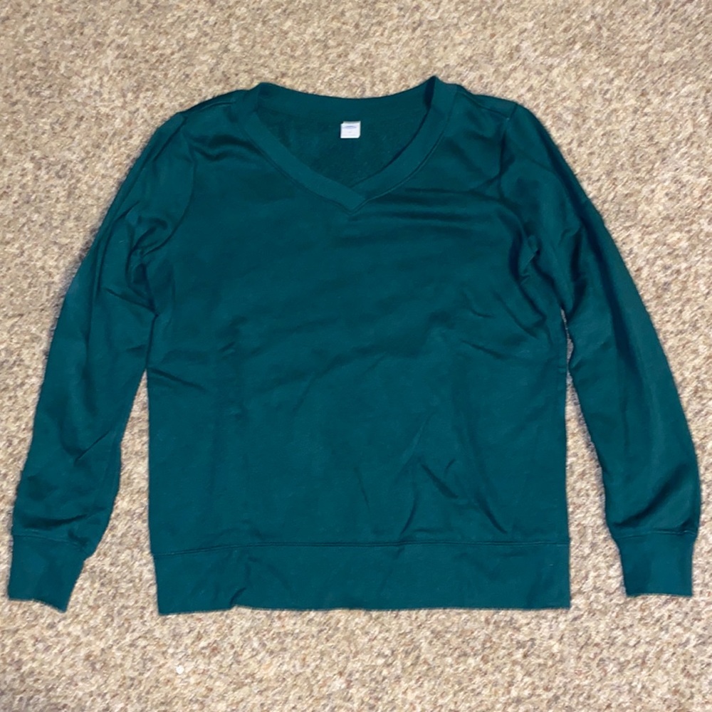 green crew neck